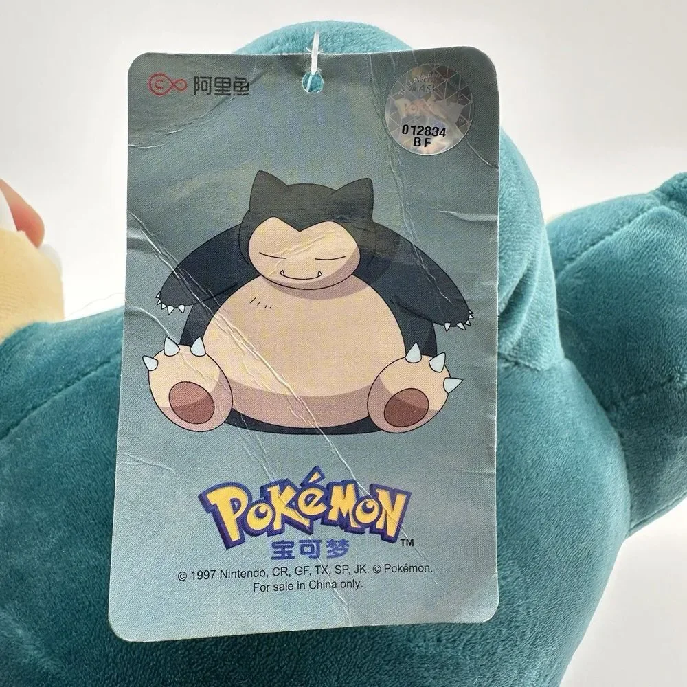 Pokémon Snorlax Plush 1997 Nintendo Vintage 9